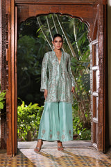 Wahaj M Khan | Nur Festive | Sage Gleam Nur Jacket