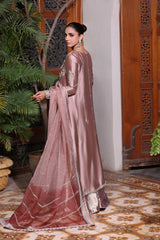 Wahaj M Khan | Nur Festive | Nude Mocha Luxe Kaftan Set