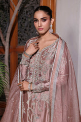 Wahaj M Khan | Nur Festive | Nude Mocha Luxe Kaftan Set