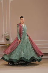 Wahaj M Khan | Banno Formals | GREEN LAVENDER BANO2 LC
