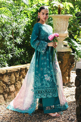 Qalamkar | Q Line Lawn Drop | RP-03 SAPPHIRE