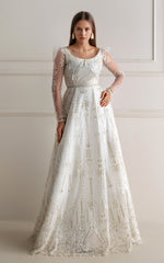 Threads and Motifs | Formal Dresses 25 | Net Embroidered Maxi