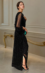 Threads and Motifs | Formal Dresses 25 | Net Embroidered Kaftan