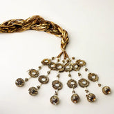 Copper Colored Handmade Gotta Punjabi Paranda - Elayna
