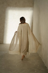 Sana Abbas | Raw Silk Pashmal | Armina SAP-0224-XS