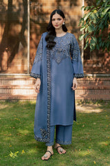 Batik | SOZNI 3PC EMBROIDERED | KARANDI PRET