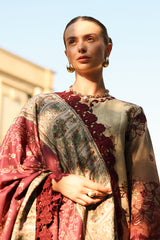 Rangrasiya | Carnation Luxury Shawl Edit | Chai