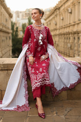 Rangrasiya | Carnation Luxury Shawl Edit | Rose