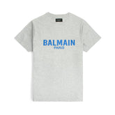 BLMN Cloudy Grey Printed Cotton T-Shirt For Men