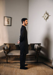 Shahjahan Black Shalwar kameez