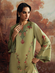 Caia | Embroidered Edit | Olive Bloom