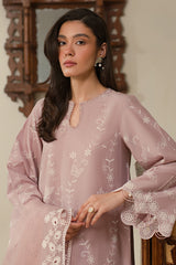 Cross Stitch | Chikankari Lawn 25 | MAUVE GLAM