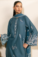 Cross Stitch | Mahiri Lawn 25 | TEAL SERENITY