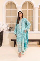 LSM | Embroidered and Printed Lawn | LG-MM-0221