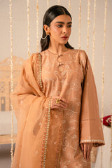 Cross Stitch | Mahiri Embroidered Lawn 24 | RUSTIC BROWN