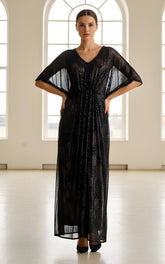 Threads and Motifs | Formal Dresses 25 | Sequins Kaftan With Printed Inner