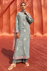 Cross Stitch | Eid Lawn 24 | SILVER SHINE