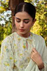 Cross Stitch | Premium Lawn 24 | LIME PRIMROSE