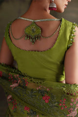 Maria B | 3 Piece Unstitched Embroidered | SR-01-06-Peridot Green