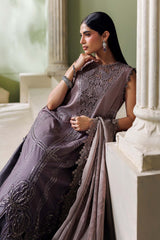 Maria B | 3 Piece Unstitched Embroidered | SR-01-04-Dusty Mauve