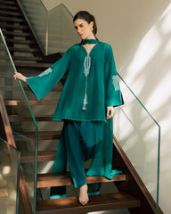 Sadaf Fawad Khan | Eva Luxury Pret 26 | Viridian