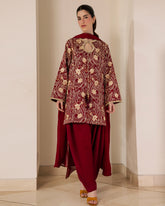 Sadaf Fawad Khan | Eva Luxury Pret 26 | Claret
