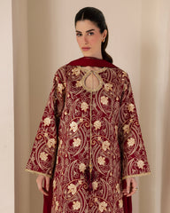 Sadaf Fawad Khan | Eva Luxury Pret 26 | Claret