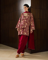 Sadaf Fawad Khan | Eva Luxury Pret 26 | Claret