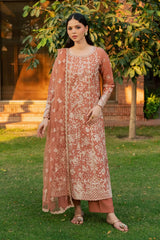 Batik | PEACH RHEA EMBROIDERED | KARANDI PRET