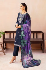 Afsanah | Essentials Lawn | MIDNIGHT A-03