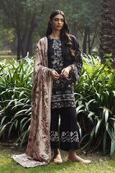 Cross Stitch | Khaddar Linen 25 | BLACK NOIR