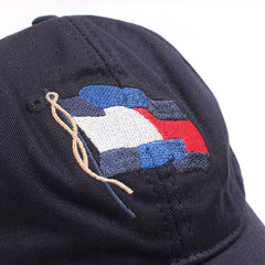 TMY Navy Blue Flag Cap For Men