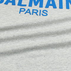 BLMN Cloudy Grey Printed Cotton T-Shirt For Men