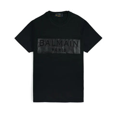 Balmain Leather T-Shirt For Men