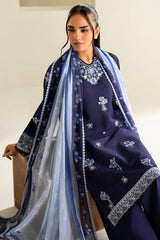 Farasha | Summer Weaves Embroidered Lawn | Midnight Hue