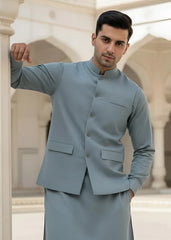 (3 Piece) - Pastel Green Suit with Matching Waistcoat