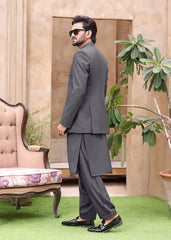 (3 Piece) - Grey Suit with Matching Waistcoat