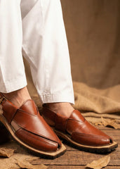 Khan's Wear Norozi Brown Chappal (Pure leather and handmade)