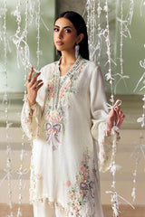 Maria B | 3 Piece Unstitched Embroidered | SR-01-02-Ivory