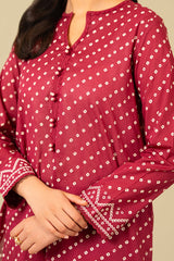 Cross Stitch | Daily Wear | CARDINAL CARMINE