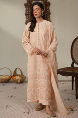 Cross Stitch | Chikankari Lawn 24 | PEARLED IVORY