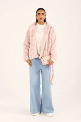 Zayan Clothing | Breakout | COLLARED FUR JACKET For Women