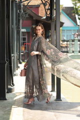 Noor by Saadia Asad | Eid Luxe Chikankari 26 | D9 - Shadow Grey