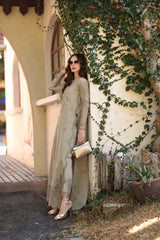 Noor by Saadia Asad | Luxe Chikankari 26 | D7 - B - Warm Gold Sage