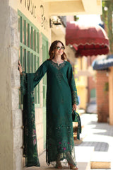 Noor by Saadia Asad | Luxe Chikankari 26 | D6 - B - Emerald Green