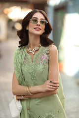 Noor by Saadia Asad | Luxe Chikankari 26 | D3 - A - Pistachio