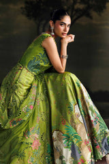 Maria B | 3 Piece Unstitched Embroidered | SR-01-06-Peridot Green