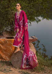 Crimson | Tasawar 25 | MIRROR GARDEN - D3A | Zayan Clothing UK