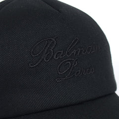 Balmain Signature Black Cap For Men