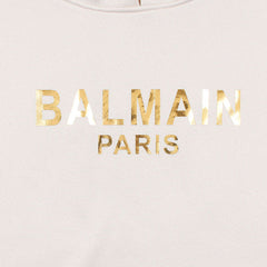 Balmain Basic Off-White Hoodie For Men